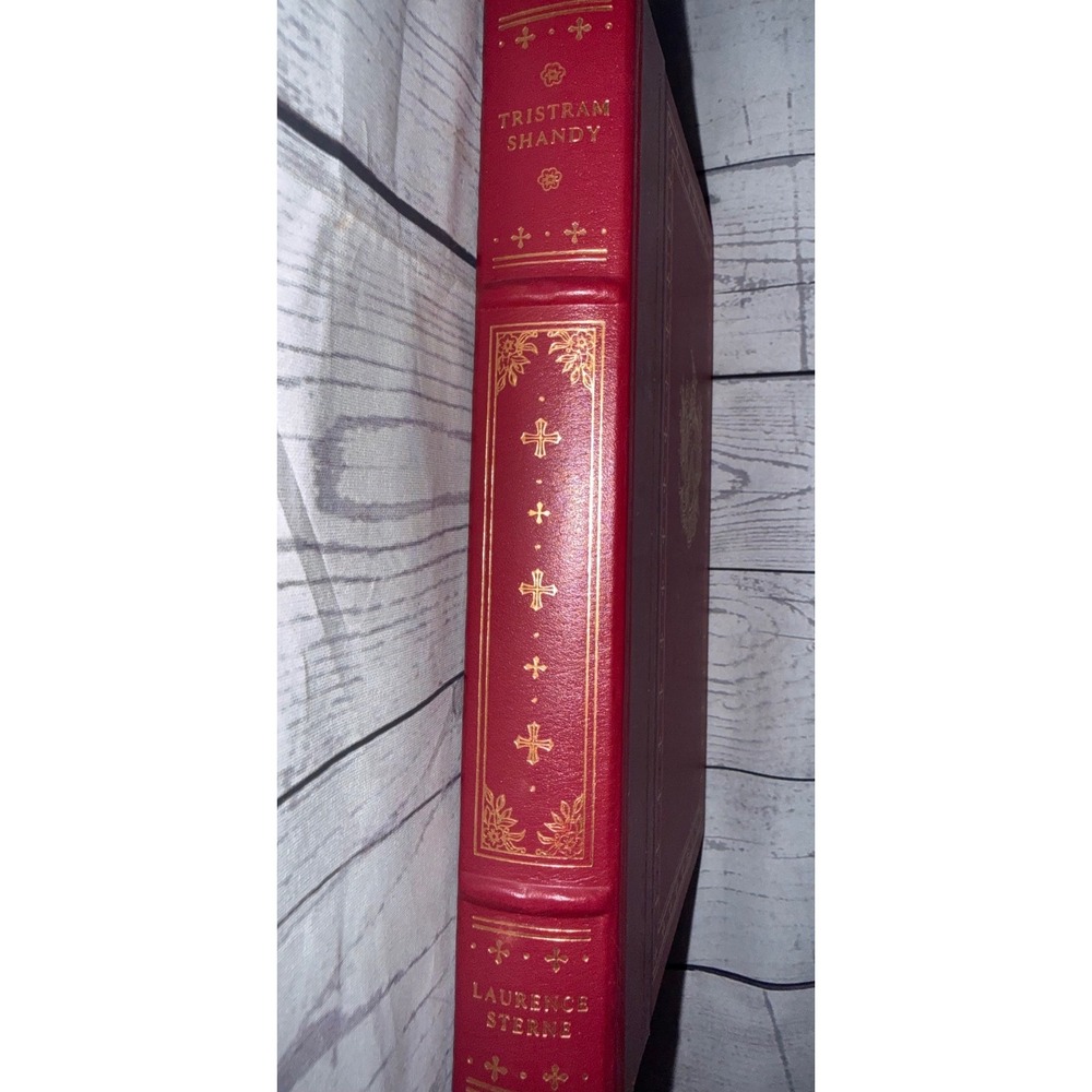 Tristram Shandy Laurence Sterne Franklin Library 1981 Red Gold Gilt Illustrated